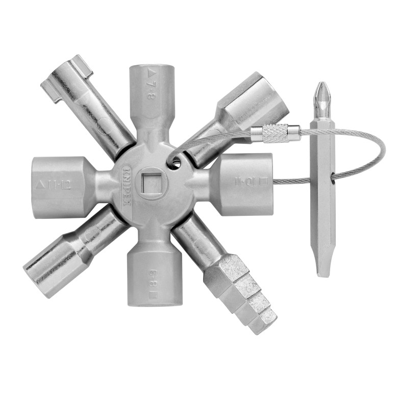 Knipex&reg; 3-1/2" TwinKey&reg; Universal Control Cabinet Key